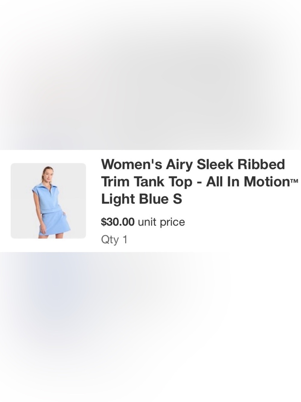 all in motion Light Blue Sleeveless Half-Zip Pullover - Picture 4 of 5